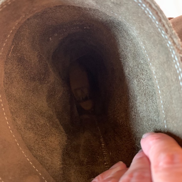 FRYE Strappy Jane Tall Boots Size 7 Gray Suede - Picture 9 of 14